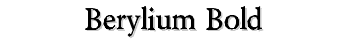 Berylium Bold font